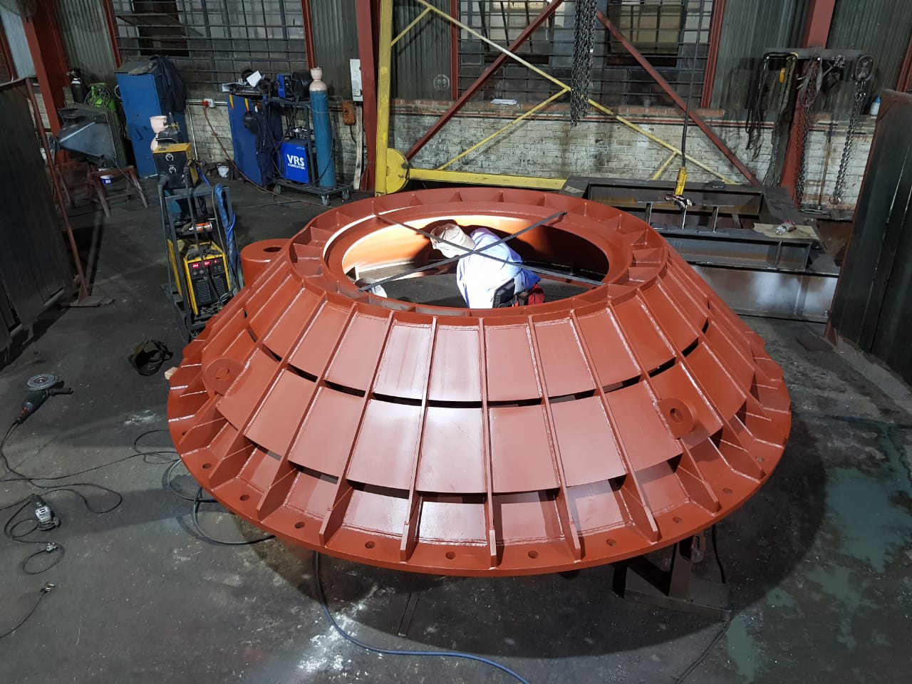 Image of a mining conecrusher fabricated by VRS